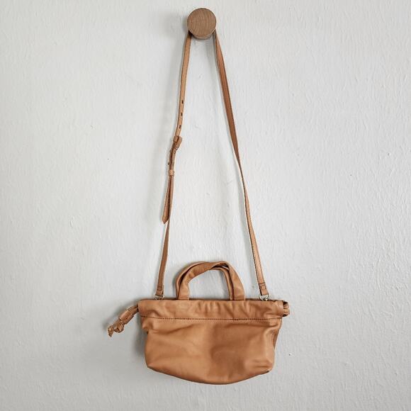 NEW Madewell Mini Piazza Crossbody Bag Timber Beam Tan Leather - Picture 6 of 11